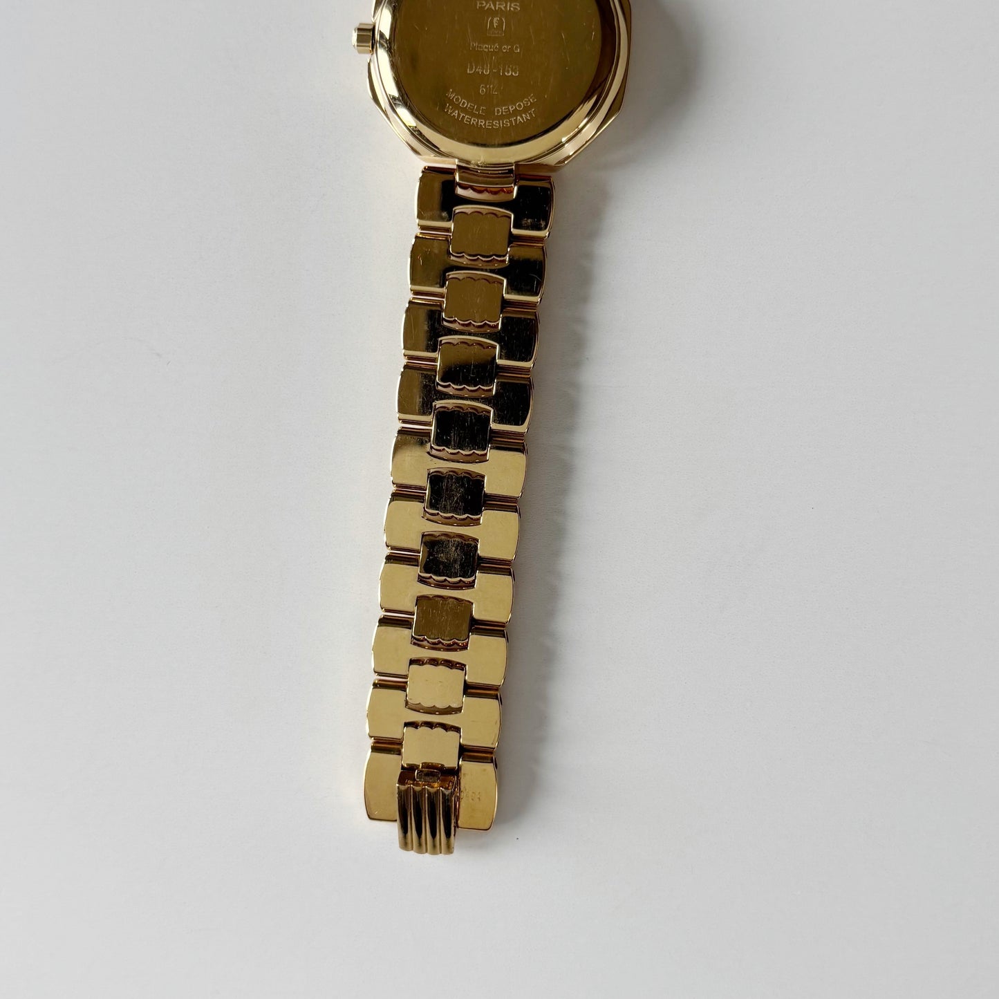 Dior 1990s Octagon Gold Plated Watch