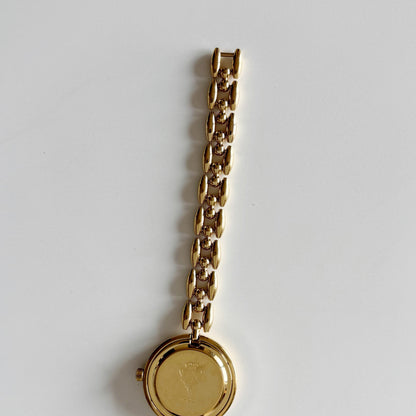 Gucci 1990s Interchangeable Bezel Gold Plated Watch with 6 bezels, case (167mm)