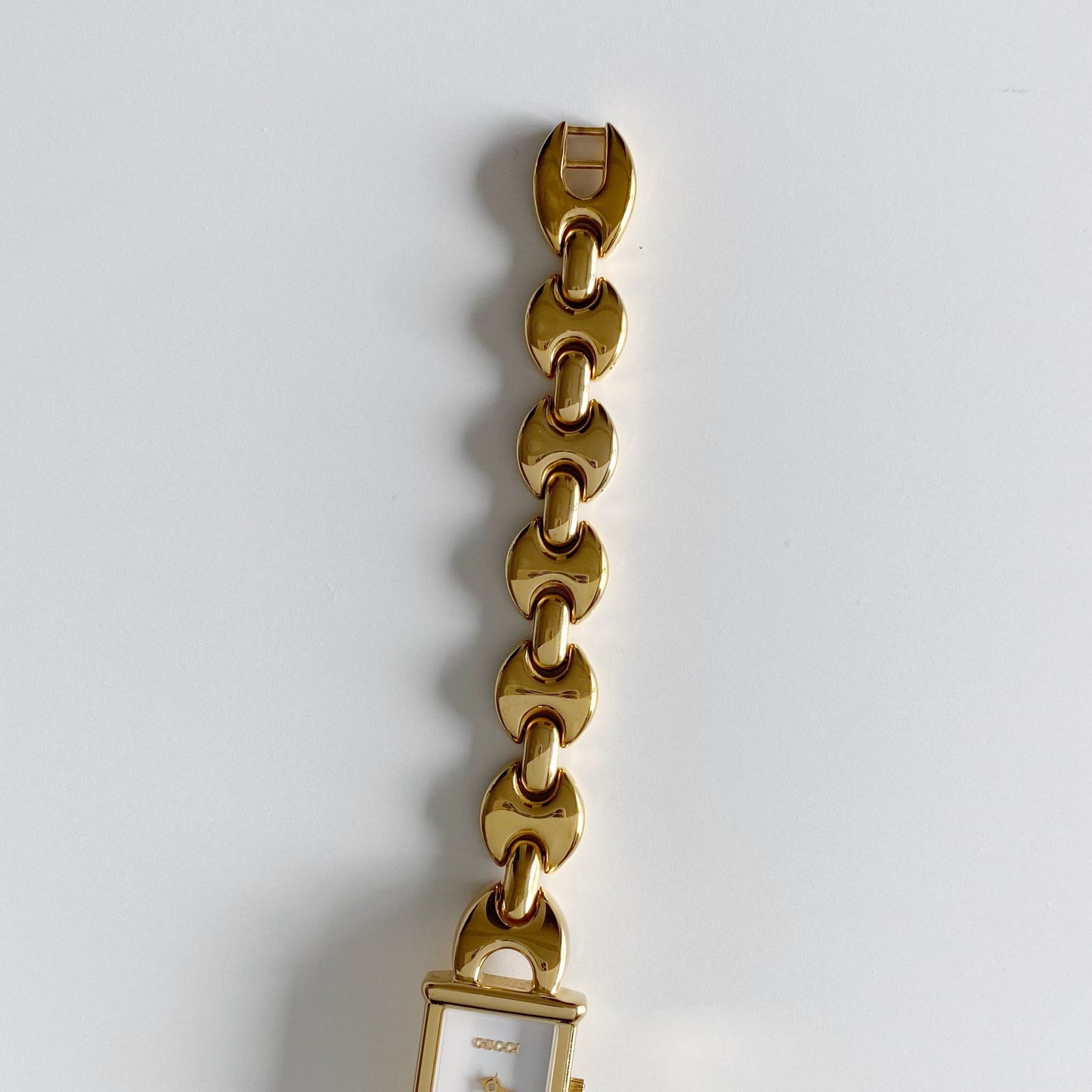 Gucci 1990s Interchangeable Belt Gold Plated Watch with 3 straps, case