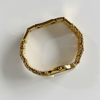 Dior 1990s Oval Dial Gold Plated Watch