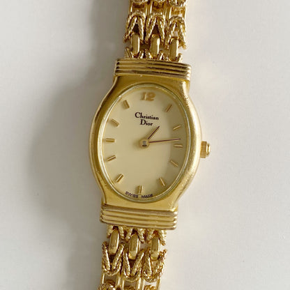 Dior 1990s Gold Plated Watch