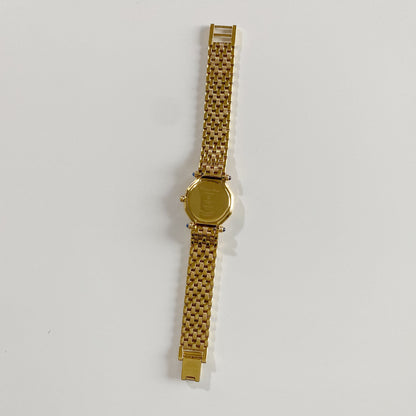 Dior 1990s Octagon Gold Plated Watch