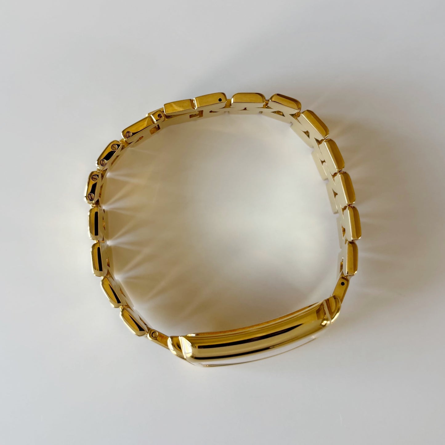 Fendi 1990s Tank Gold Plated Watch (Large)
