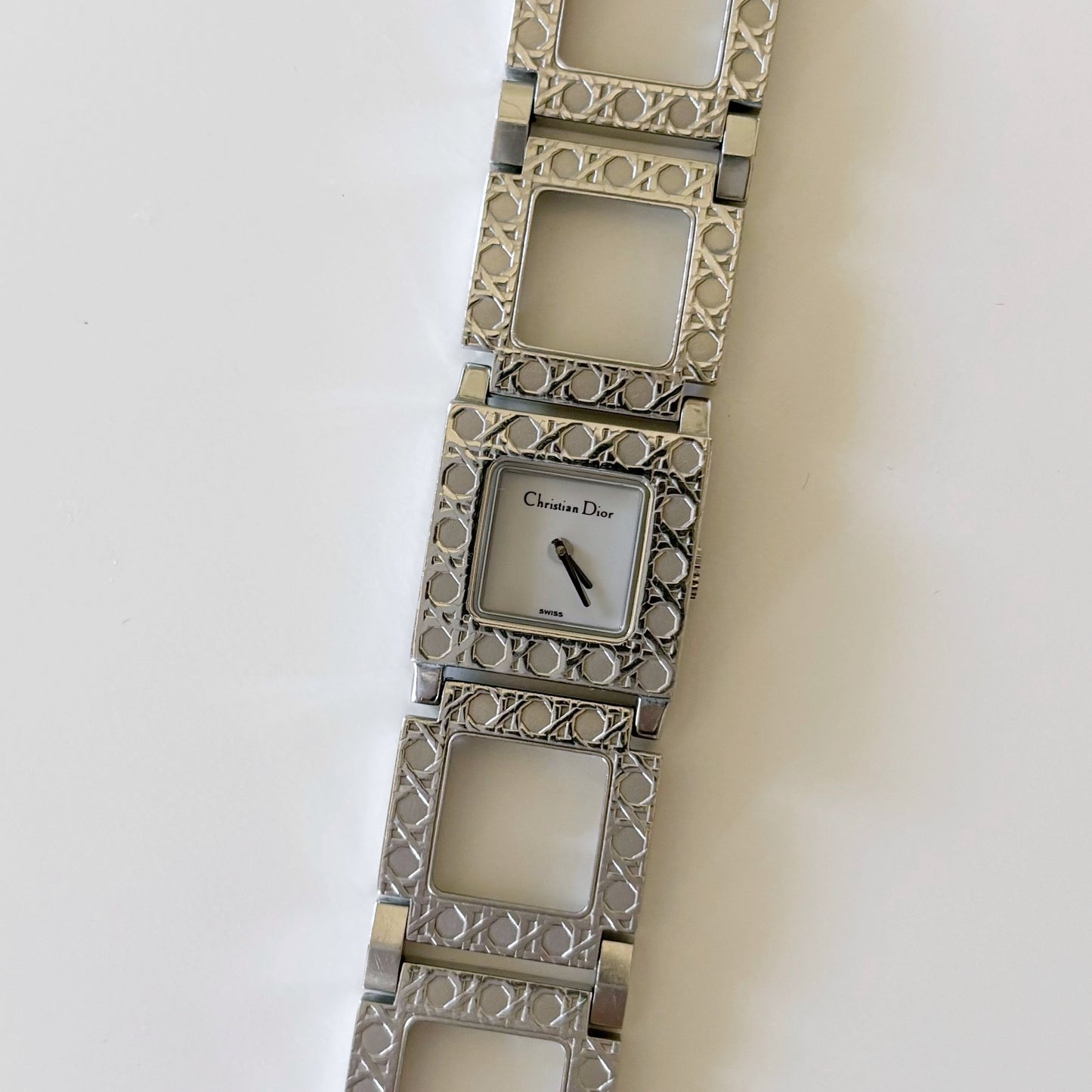 Dior Early 2000s Square Stainless Steel Watch