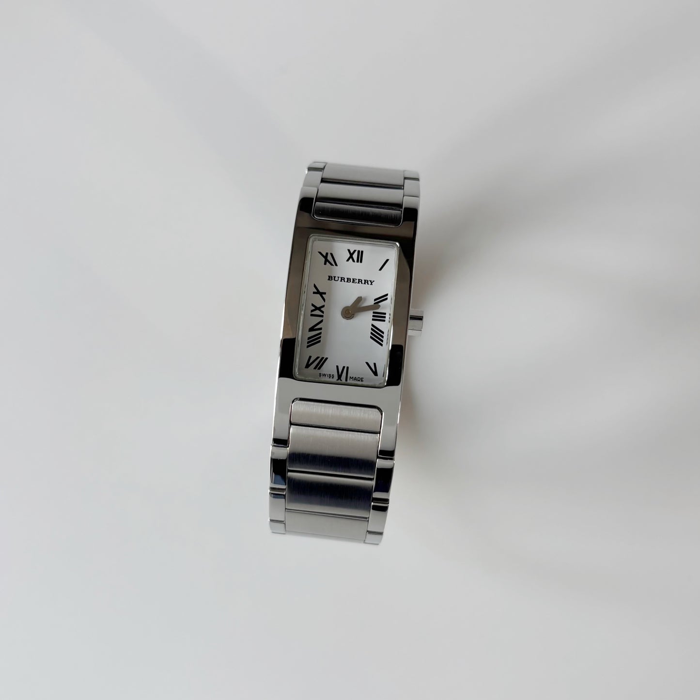 Burberry 1990s Tank Silver Watch