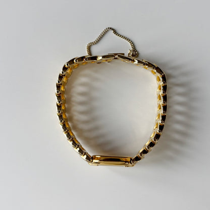 Dior 1990s Oval Dial Gold Plated Watch
