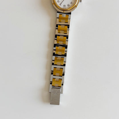 Hermes 1990s Clipper Two Tone Watch