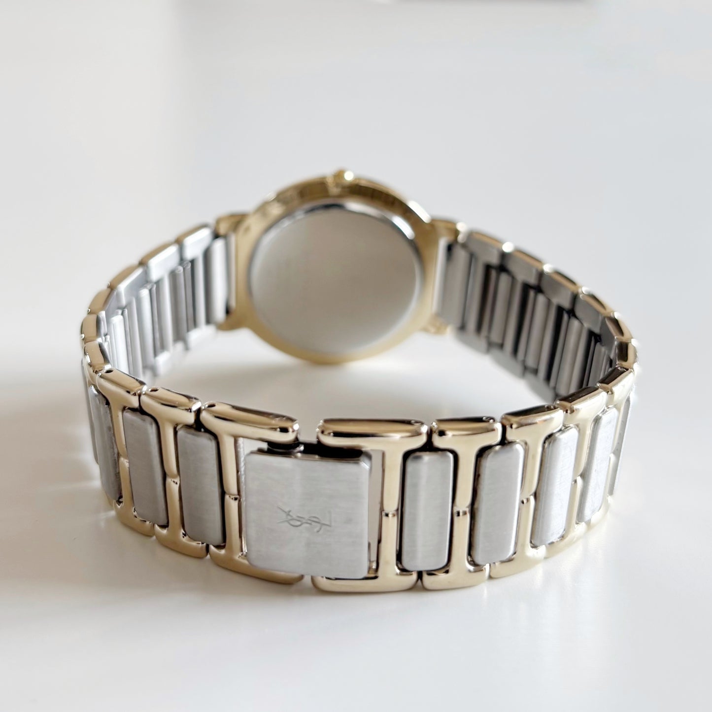 Yves Saint Laurent 1990s Two Tone Watch (Large)