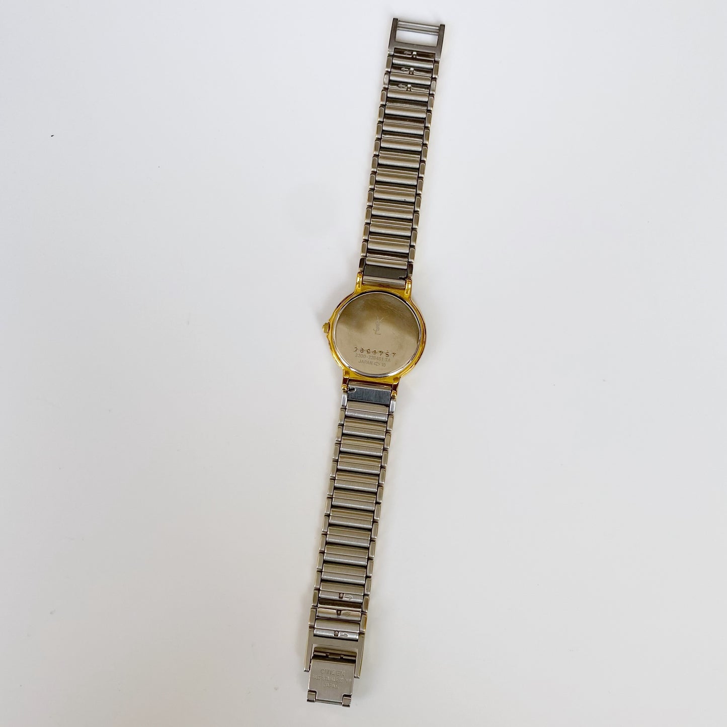 Yves Saint Laurent 1990s Round Two Tone Watch