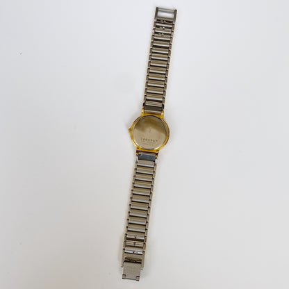 Yves Saint Laurent 1990s Round Two Tone Watch