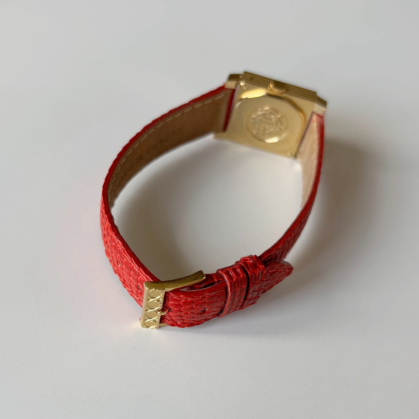 Dior 1990s Interchangeable Strap Gold Plated Watch with 4 straps, case