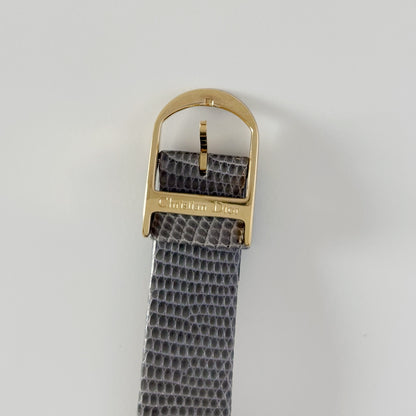 Dior 1990s Round Dial Gold Plated Watch (Large)