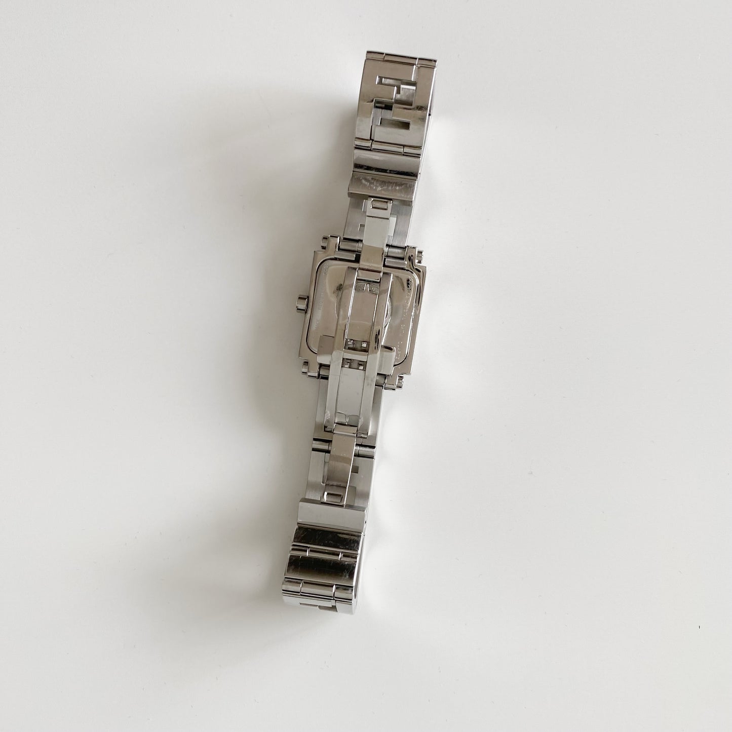 Fendi 1990s Square Dial Stainless steel Watch