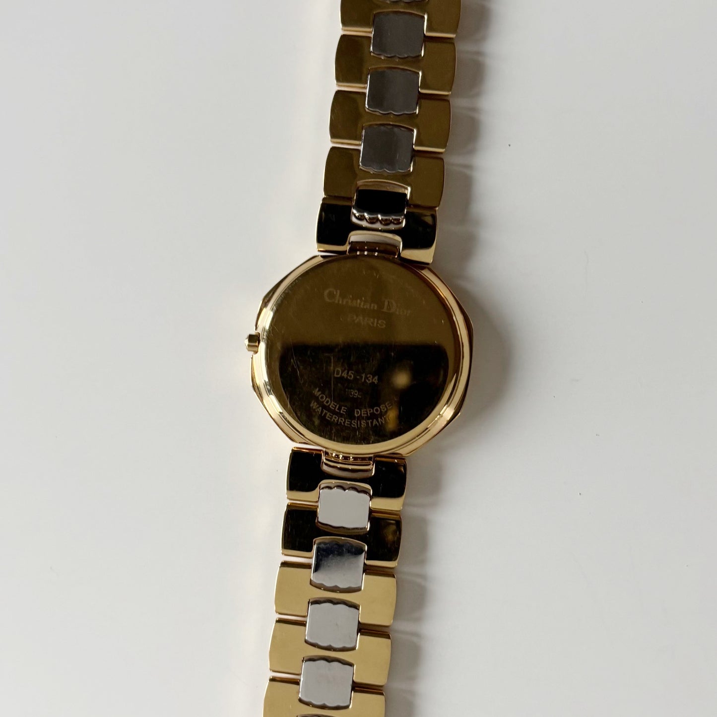 Dior 1990s Octagon Date Dial Two Tone Watch (Large) (5/31)