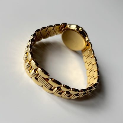 Dior 1990s Octagon Dial Gold Plated Watch