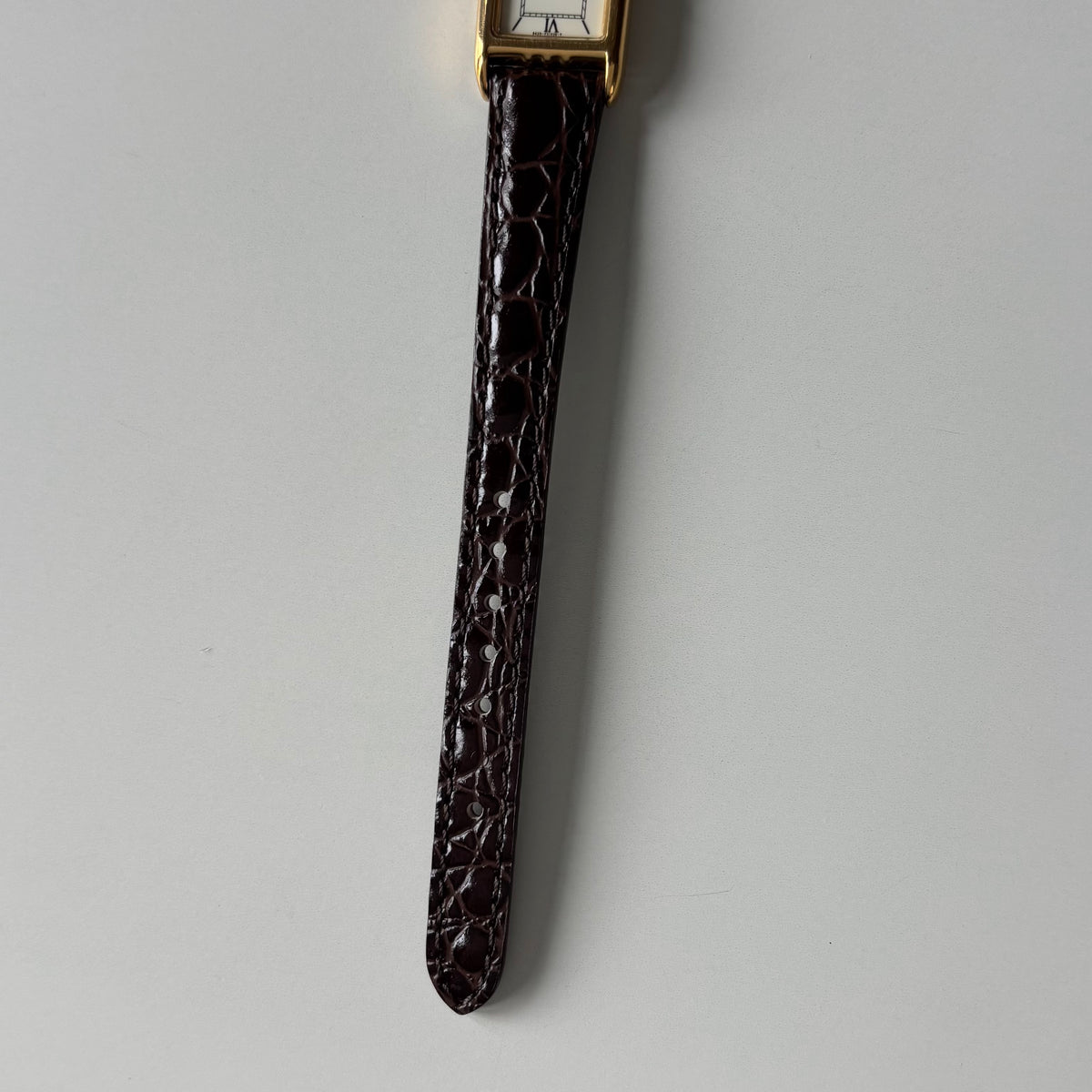 Yves Saint Laurent 1990s Tank Gold Plated Watch