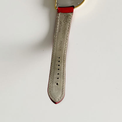 Yves Saint Laurent 1990s Heart shaped Dial Gold Plated Watch