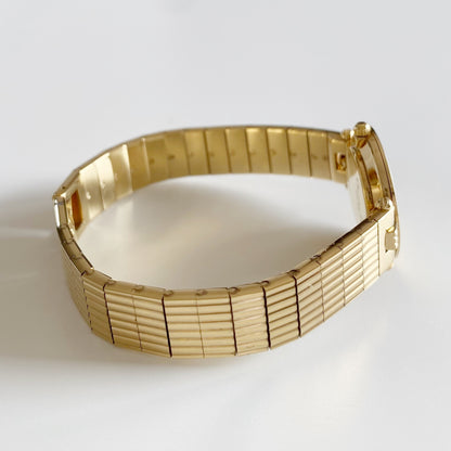 Dior 1990s Round Dial Gold Plated Watch