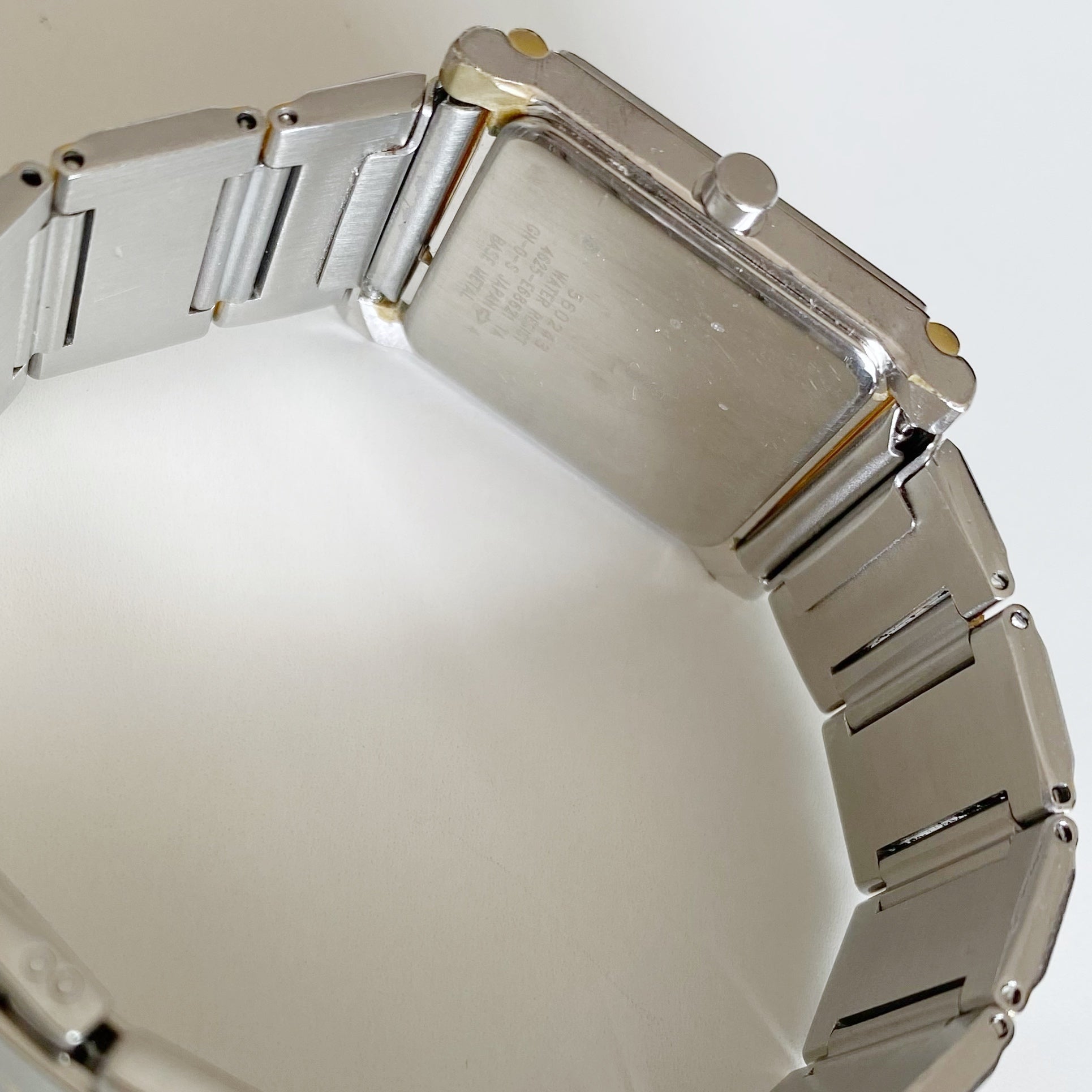 Yves Saint Laurent　Watches uartz　61286★ Yves Saint Laurent 1990s Square Dial Two Tone Watch (Large