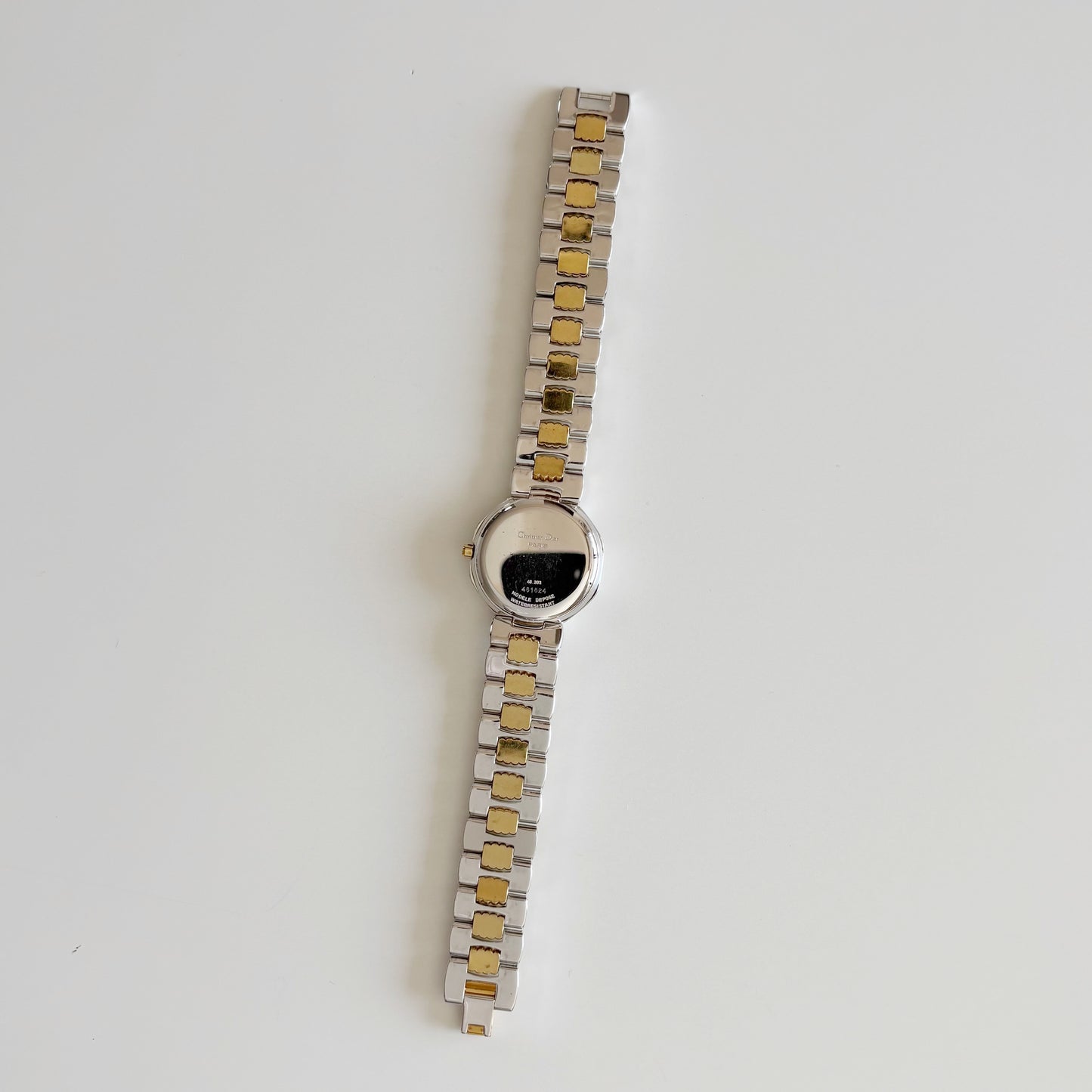 Dior 1990s Octagon Two Tone Watch