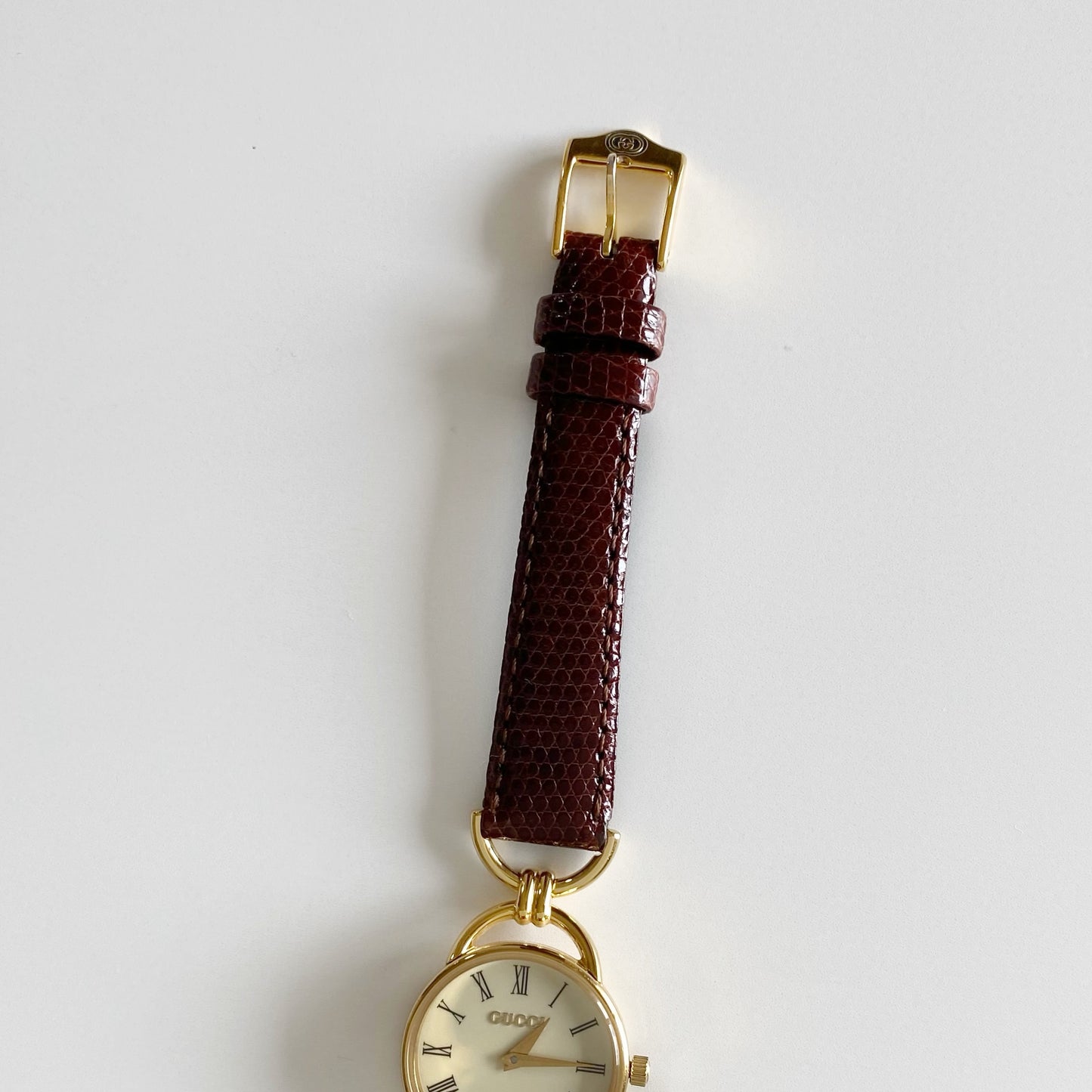 Gucci 1990s Gold Plated Horsebit Watch