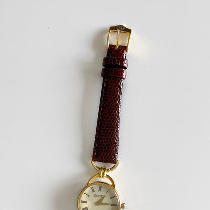 Gucci 1990s Gold Plated Horsebit Watch