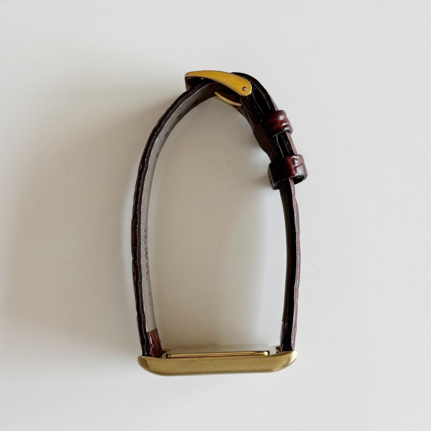 Yves Saint Laurent 1990s Gold Plated Tank Watch (Large)