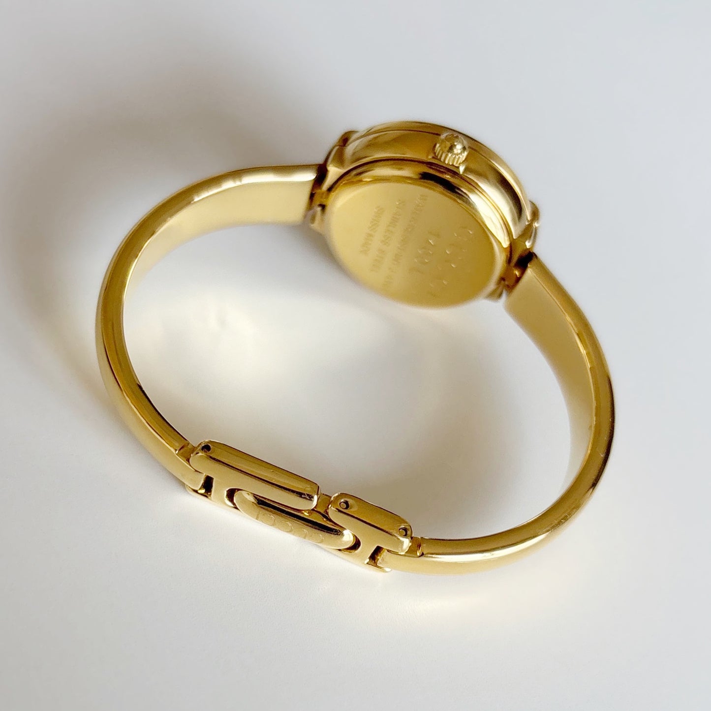 Gucci 1990s Gold Plated Bangle Watch (Small)