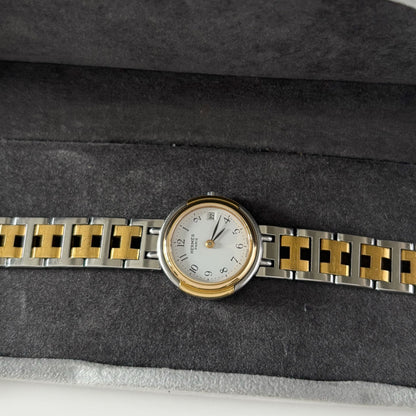 Hermes 1990s Windsor Two Tone Watch