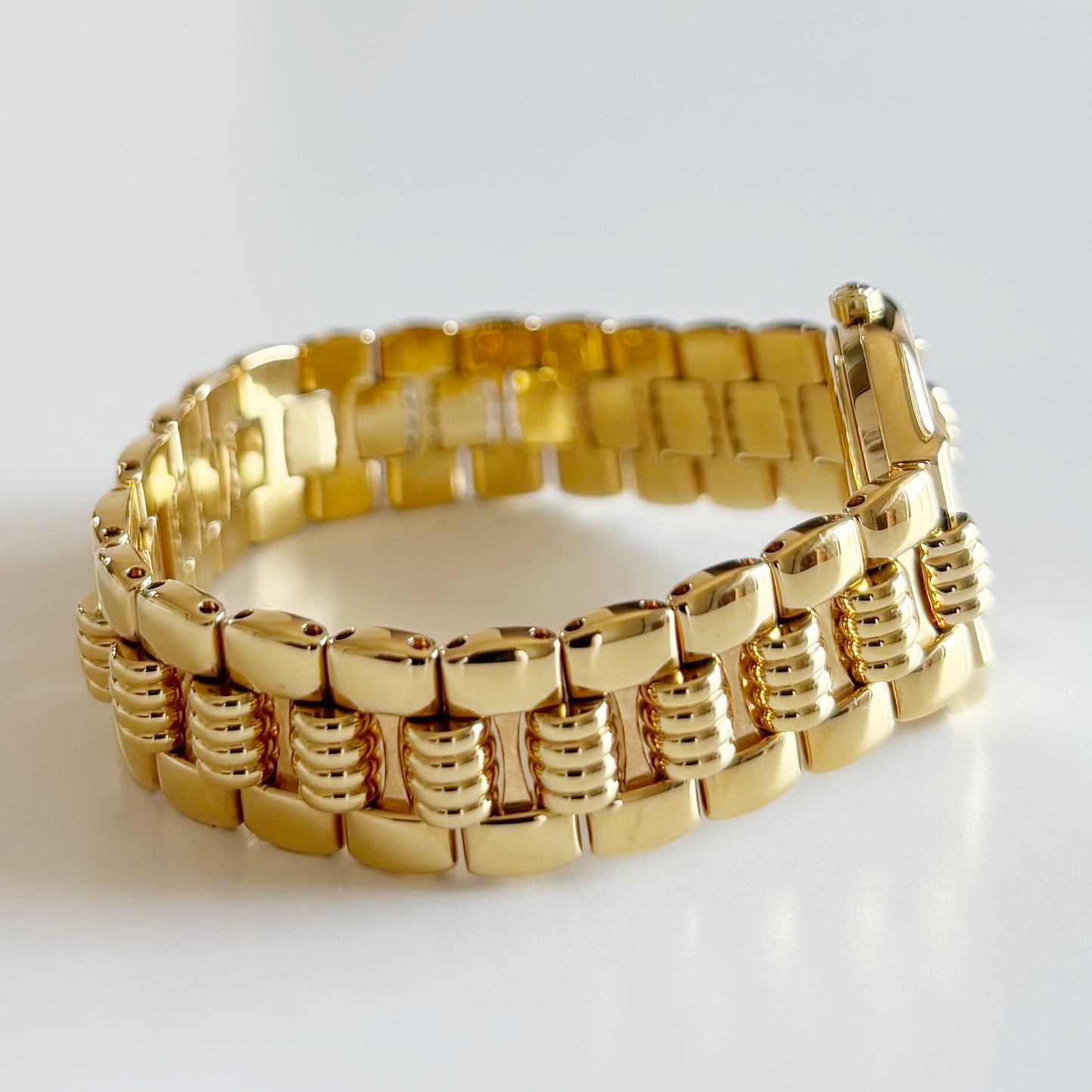 Dior 1990s Octagon Gold Plated Watch
