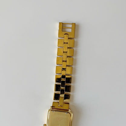 Fendi 1990s Tank Gold Plated Watch (Large)