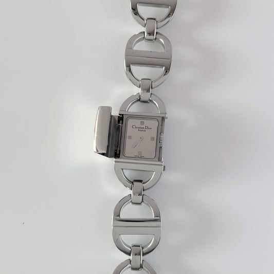 Dior Early 2000s Mirrored Dial Pandiora Stainless steel Watch