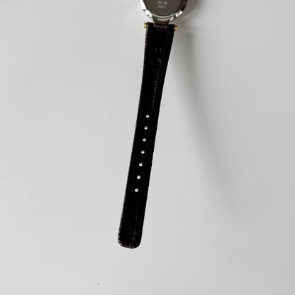Dior 1990s Round Dial Two Tone Watch