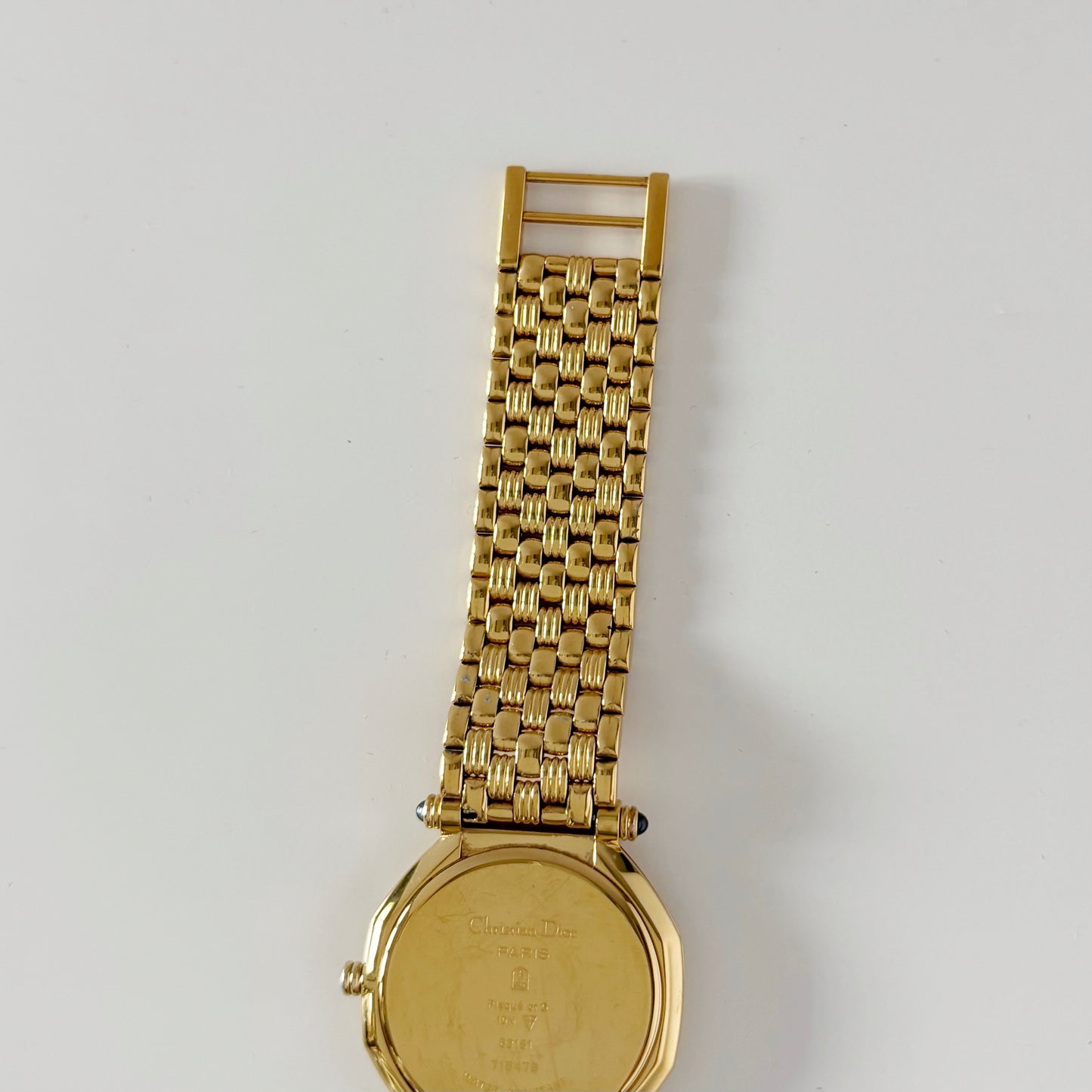 Dior 1990s Octagon Gold Plated Watch (Large)