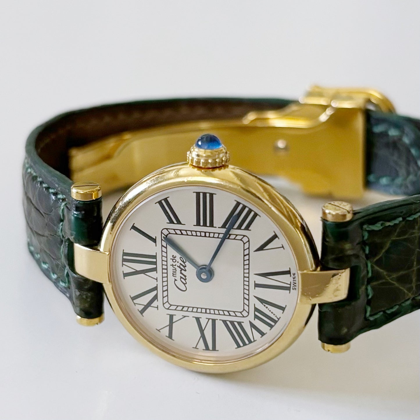 Cartier 1990s Vendome Opaline Watch SM