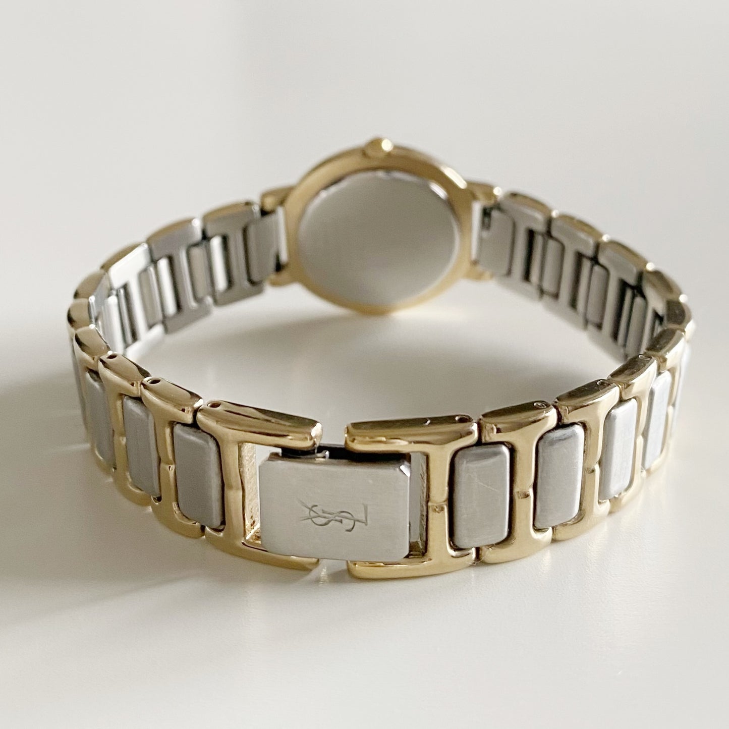 Yves Saint Laurent 1990s Two Tone Watch
