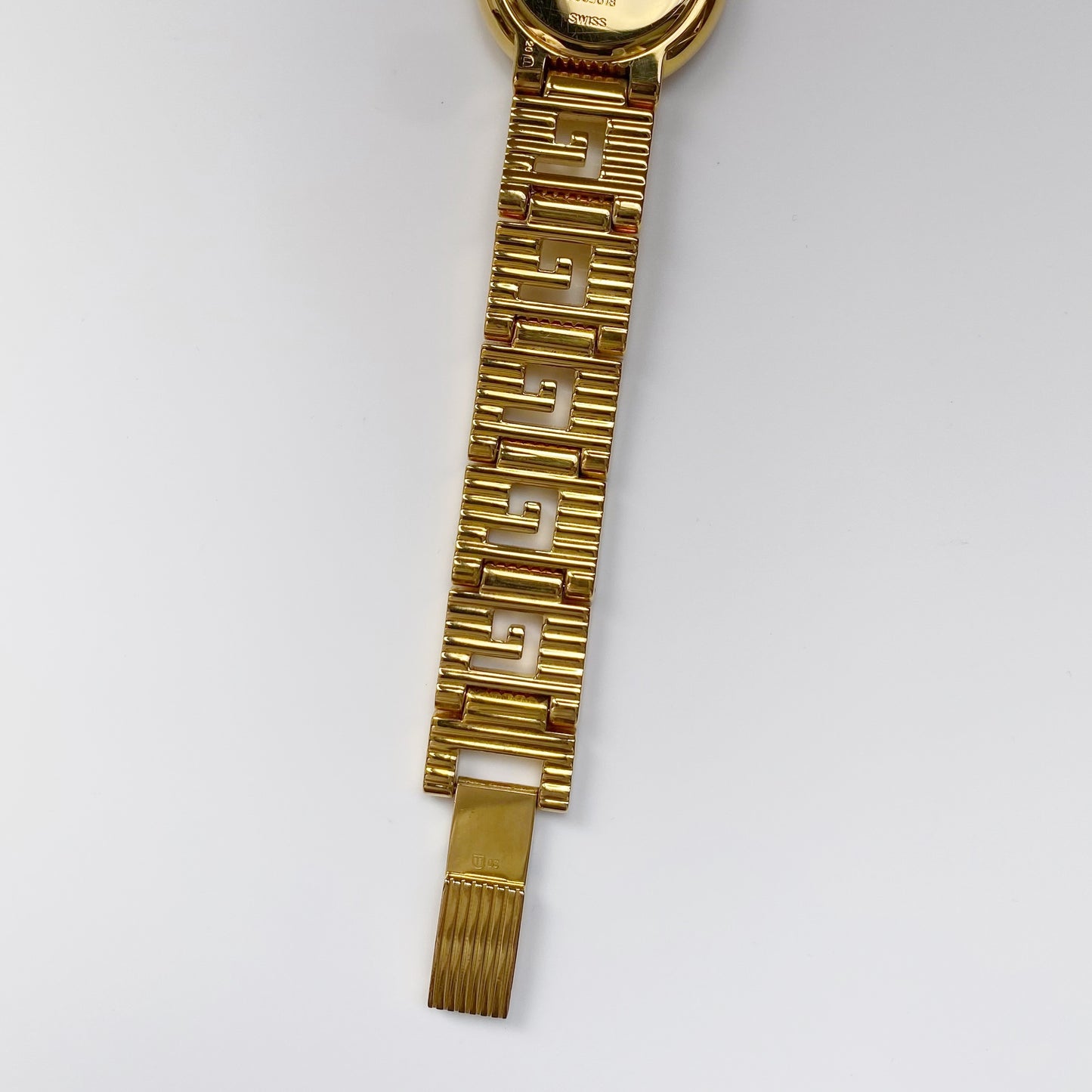 Gianni Versace Signature 1990s 18K Gold Plated Watch