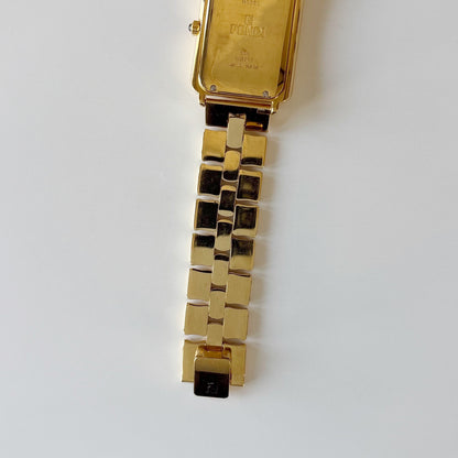 Fendi 1990s Tank Gold Plated Watch (Large)