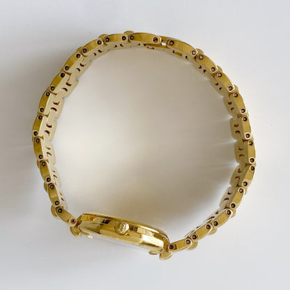 Dior 1990s Octagon Gold Plated Watch