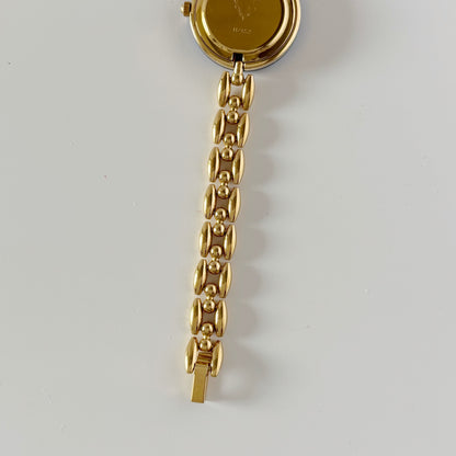 Gucci 1990s Interchangeable Bezel Gold Plated Watch with 6 bezels, case (160mm)
