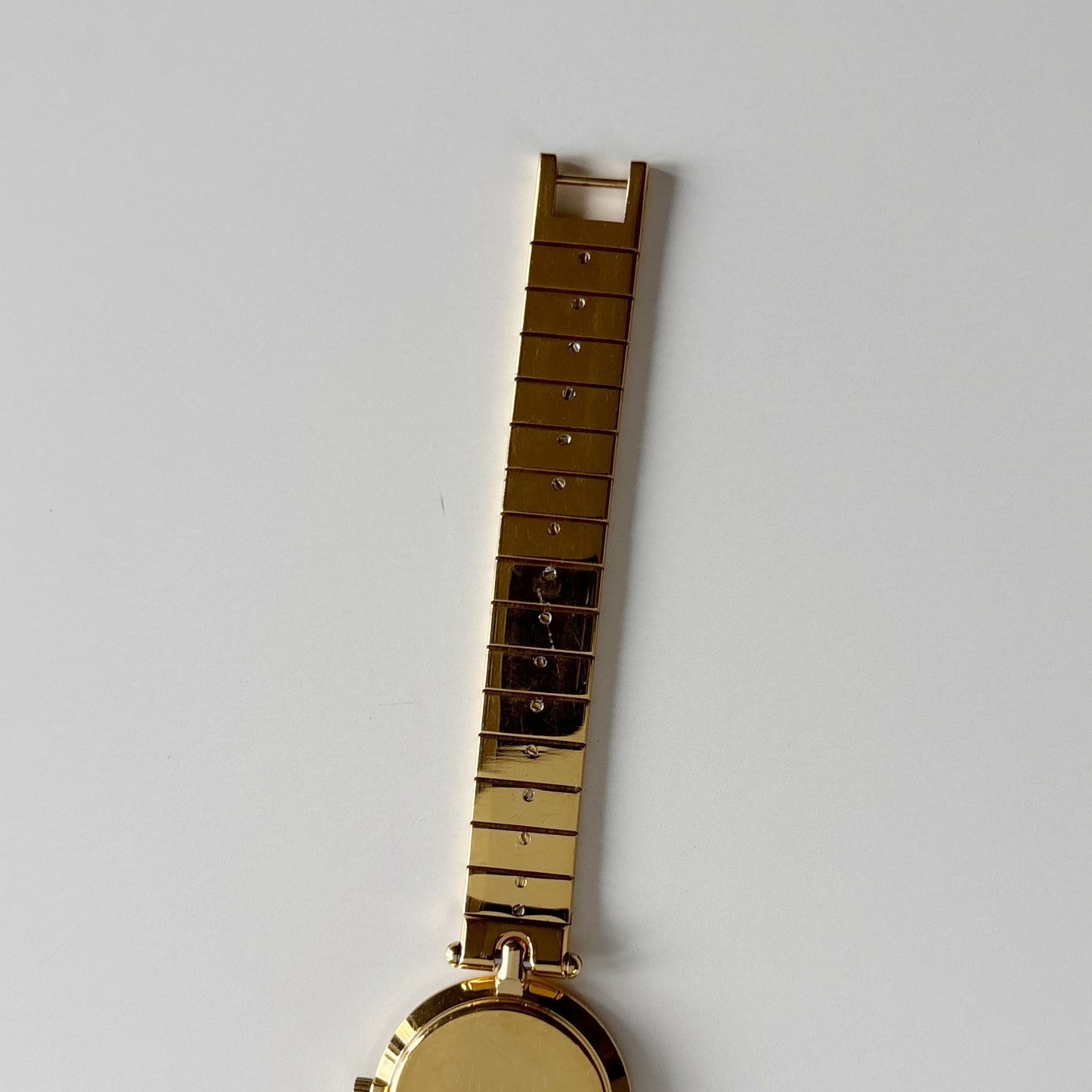 Dior 1990s Round Dial Gold Plated Watch