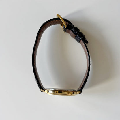 Dior 1990s Date Round Dial Gold Plated Watch (Large)