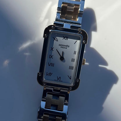 Hermes 1990s Croisier Two Tone Watch
