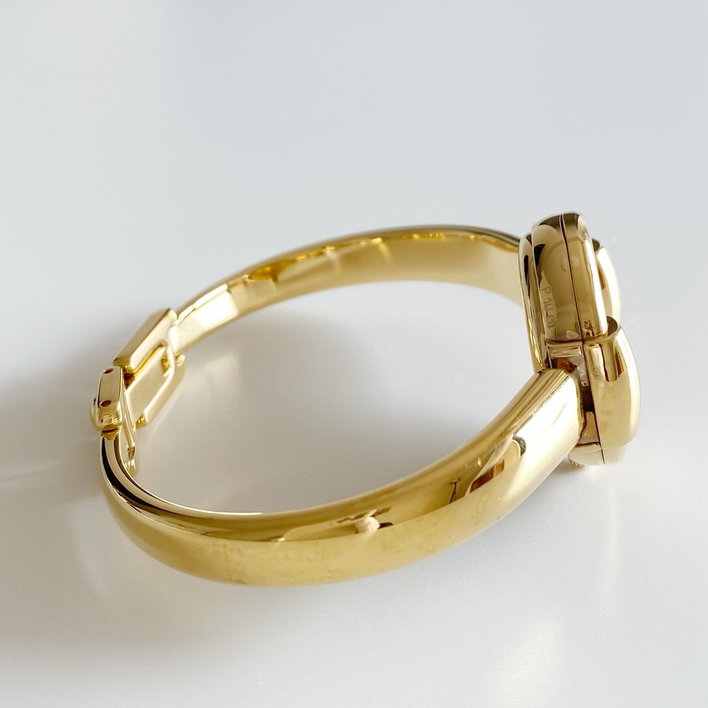 Gucci 1990s Gold Plated Bangle Watch