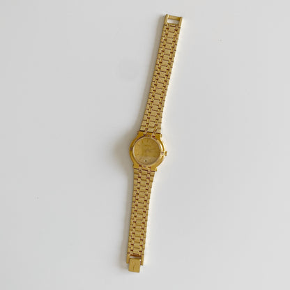 Gucci 1990s Gold Plated Date Watch