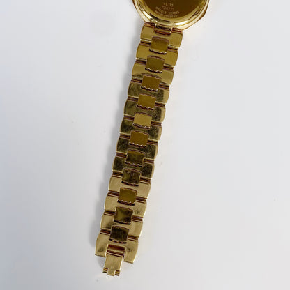 Dior 1990s Octagon Gold Plated Watch