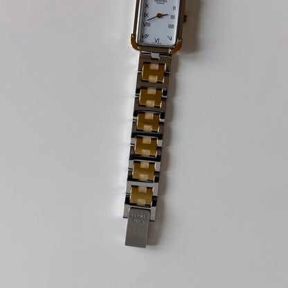 Hermes 1990s Croisier Two Tone Watch