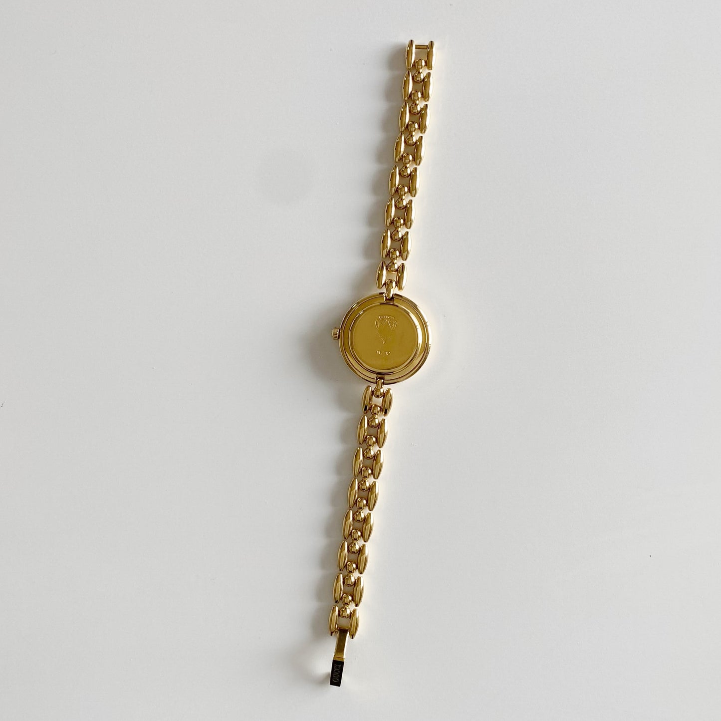 Gucci 1990s Interchangeable Bezel Gold Plated Watch with 6 bezels, case (160mm)