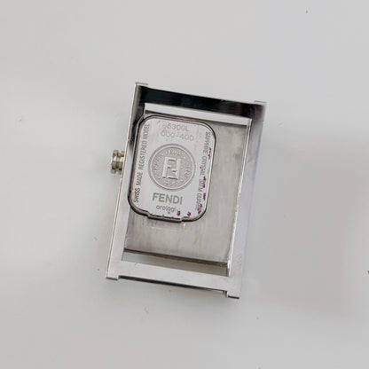 Fendi 1990s Interchangeable Belt Seashell Dial Watch