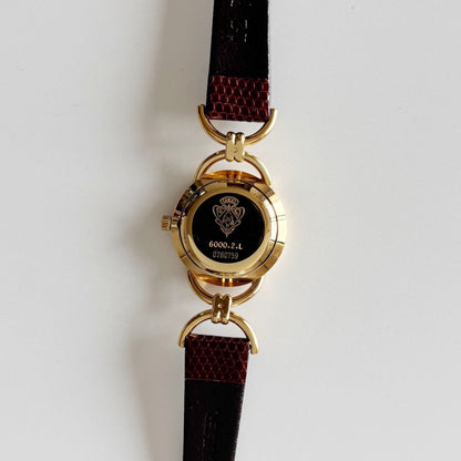 Gucci 1990s Seashell Dial Gold Plated Watch